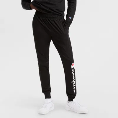 Champion Lightweight Lounge Joggers, Script Logo In Black