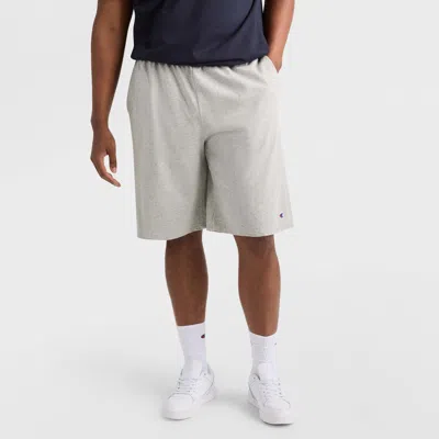 Champion Lightweight Lounge Shorts, C Patch Logo - Big & Tall In Gray