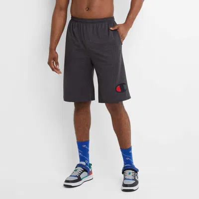 Champion Lightweight Lounge Shorts, Graphic C Logo - Big & Tall In Black