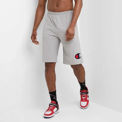 Champion Lightweight Lounge Shorts, Graphic C Logo - Big & Tall In Gray