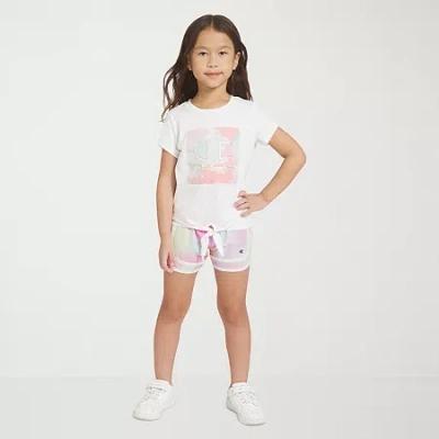 Champion Kids' Little Girls 2-pc. Short Set In White