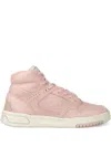 Champion Logo-appliqué High-top Sneakers In Pink
