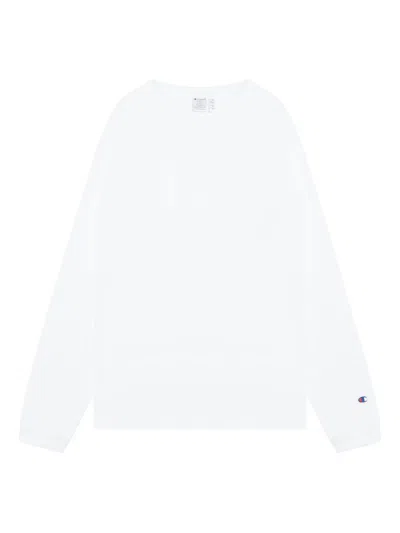 Champion Logo-appliqué T-shirt In White