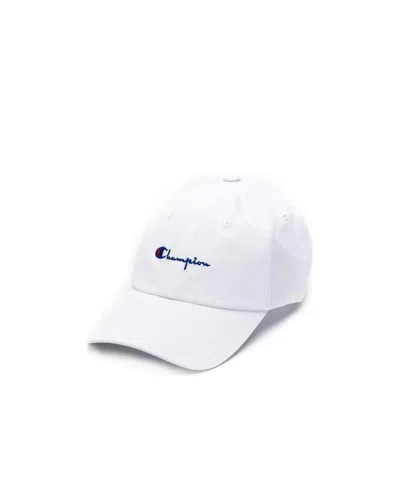 Champion Logo Baseball Hat In White