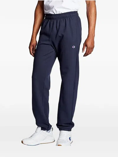 Champion Logo-detail Track Pants In Blue