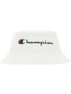 Champion Logo-embroidered Bucket Hat In 白色