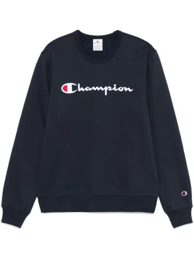 CHAMPION LOGO-EMBROIDERED SWEATSHIRT