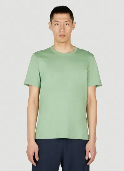 Champion Sleeve Logo Embroidery T-shirt In Green