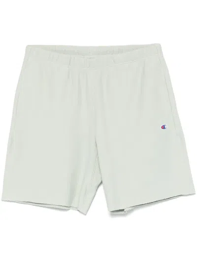 Champion Logo-embroidered Track Shorts In Green