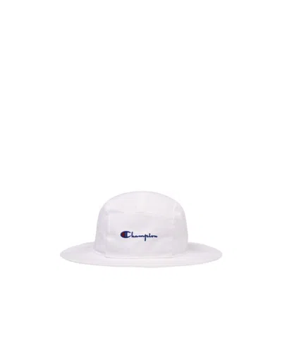 Champion Logo Fisherman's Hat In White