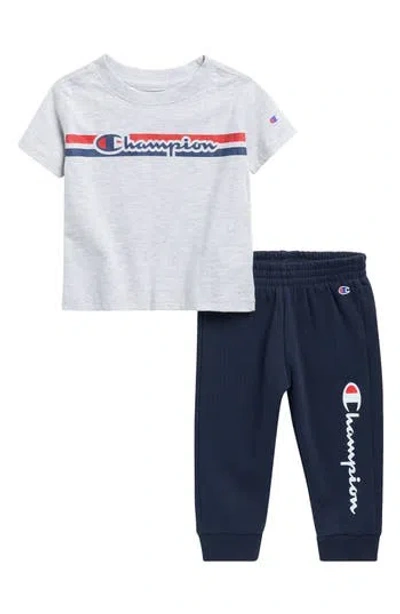 Champion Babies'  Logo Graphic T-shirt & Sweatpants Set In White