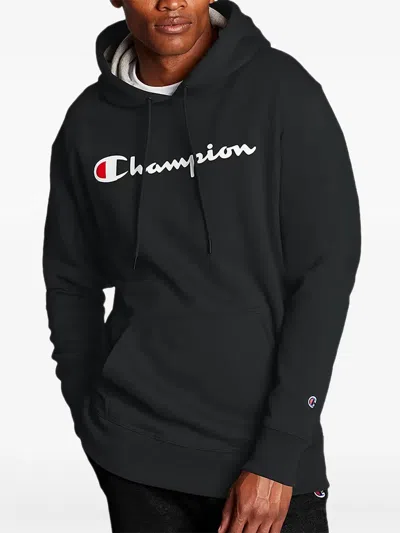Champion Logo Hoodie In Black