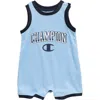 Champion Logo Mesh Romper In Blue