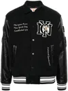 Champion Logo-patch Bomber Jacket In 黑色