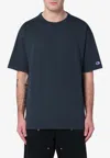 Champion Logo Patch Crewneck T-shirt In Navy