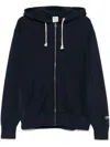 Champion Jersey Cotton Hoodie Kangaroo Pocket In Blue