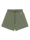 Champion Logo-patch Shorts In 绿色