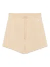 Champion Logo-patch Shorts In Neutrals
