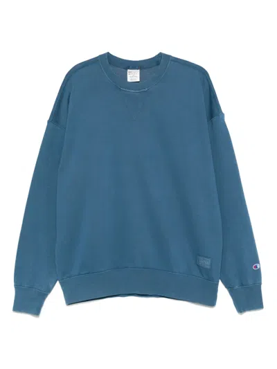 Champion Logo-patch Sweatshirt In Blue