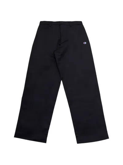 Champion Logo-patch Trousers In Black