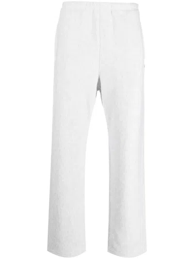 Champion Logo-patch Wide-leg Track Pants In Grau
