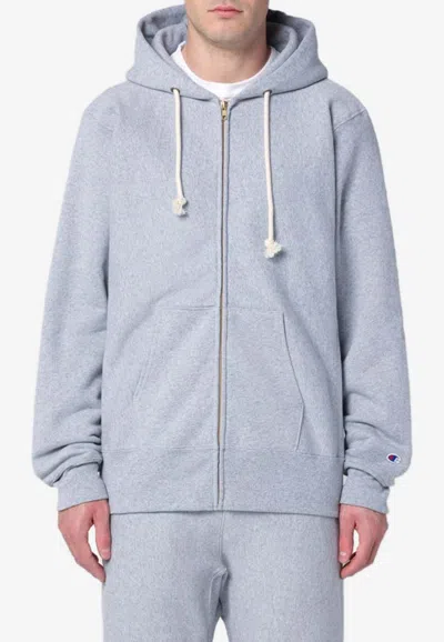 Champion Light Grey Cotton Hoodie