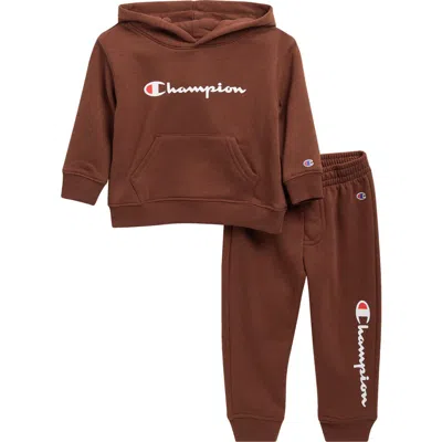 Champion Babies'  Logo Print Hoodie & Joggers Set In Multi