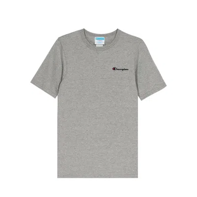 Champion Logo Short-sleeved T-shirt In Gray