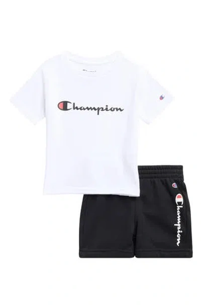 Champion Babies'  Logo T-shirt & Shorts Set In Multi