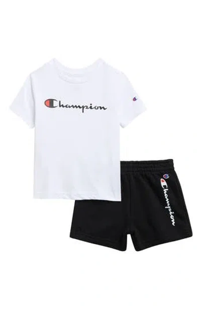 Champion Babies'  Logo T-shirt & Shorts Set In Multi