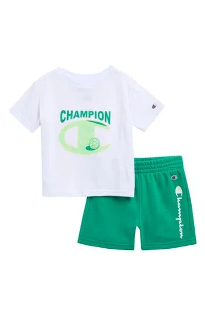 Champion Babies'  Logo T-shirt & Shorts Set In Multi