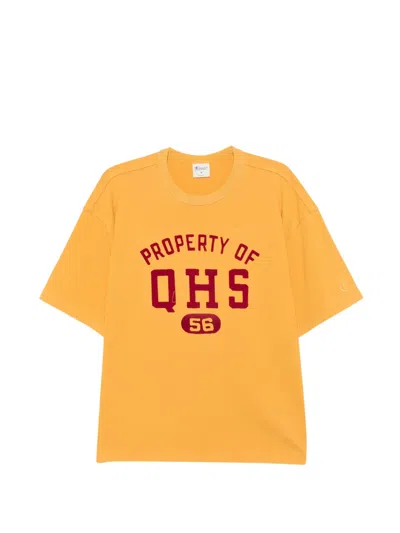 Champion Logo-detail T-shirt In Orange