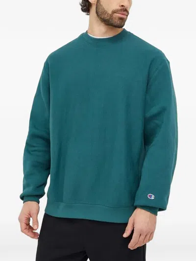 Champion Logo-patch Sweatshirt In Green
