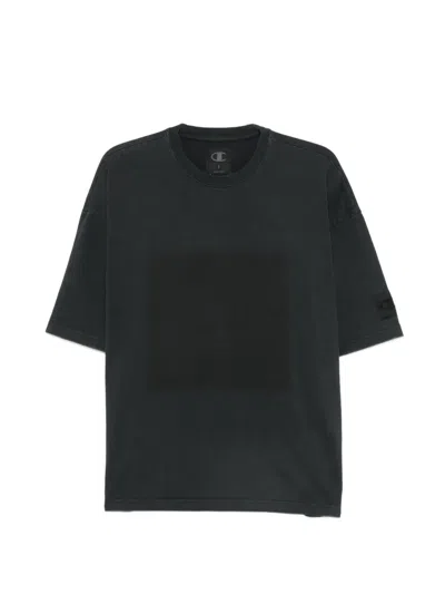 Champion Logo-patch T-shirt In Black