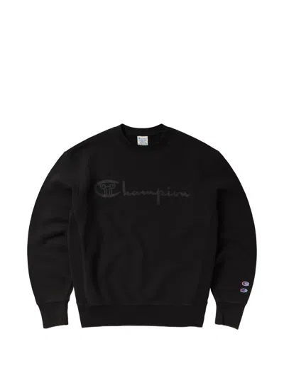 Champion Logo-print Sweatshirt In Black