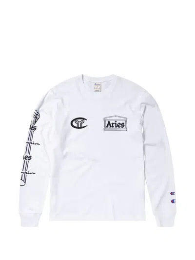Champion Logo-print Sweatshirt In White
