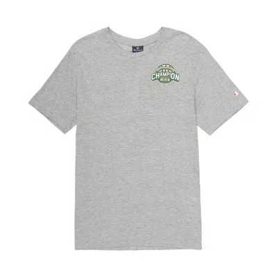 Champion 男式舒适轻薄短袖经典图案logo上衣圆领t恤