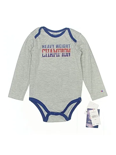 Champion Kids' Long Sleeve Onesie In Gray