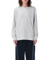 Champion Long Sleeve Crew Neck T-shirt In Gray
