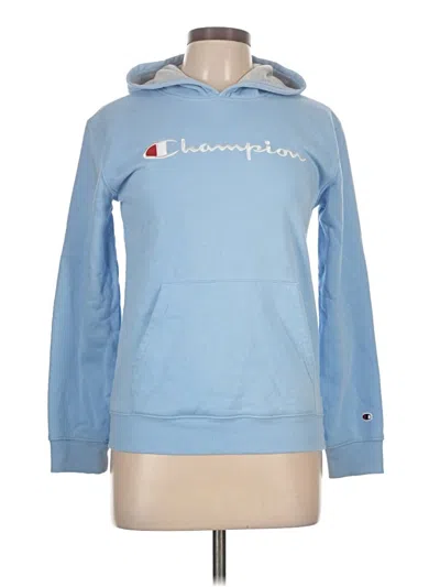 Pre-owned Champion Long Sleeve Top Blue Cowl Neck Tops
