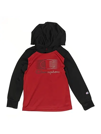 Pre-owned Champion Kids' Long Sleeve Top Red Tops