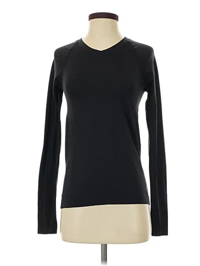Pre-owned Champion Long Sleeve T-shirt In Black