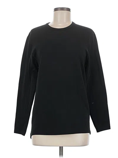 Pre-owned Champion Long Sleeve T-shirt In Black