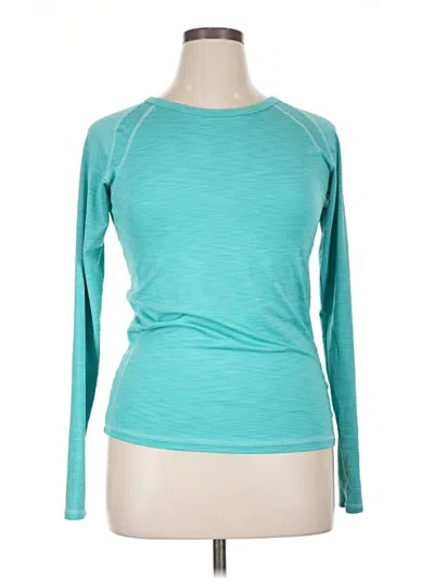 Pre-owned Champion Long Sleeve T-shirt In Blue