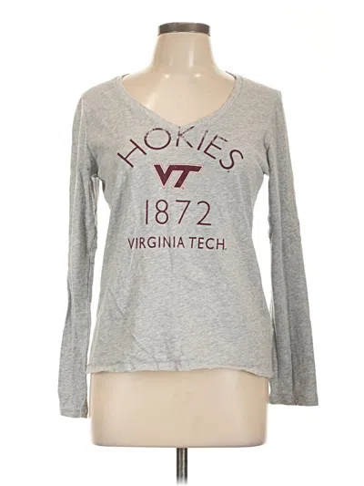 Pre-owned Champion Long Sleeve T-shirt In Gray