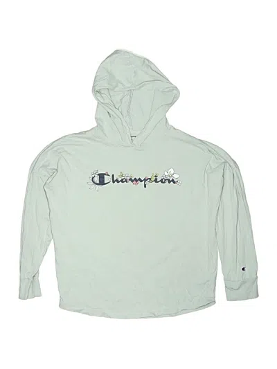 Pre-owned Champion Kids' Long Sleeve T-shirt In Green