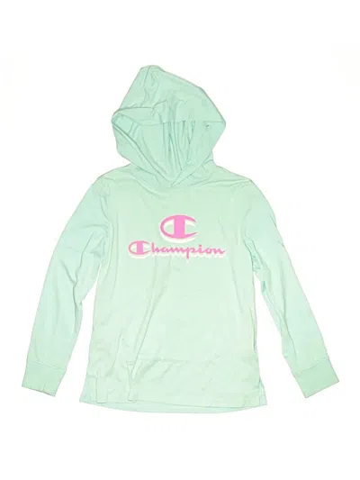 Pre-owned Champion Kids' Long Sleeve T-shirt In Green