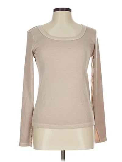 Pre-owned Champion Long Sleeve T-shirt In Tan