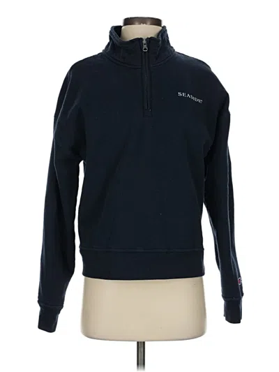 Pre-owned Champion Long Sleeve Turtleneck In Blue