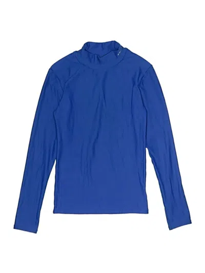 Pre-owned Champion Kids' Long Sleeve Turtleneck In Blue
